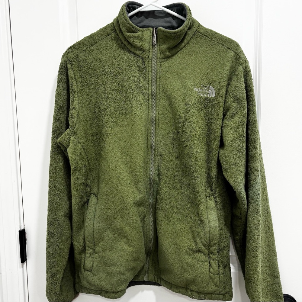 The North Face Fleece Zip Green Jacket Womens Size Large